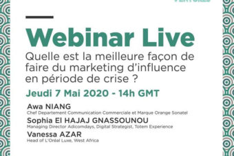 SAVE THE DATE | Webinar Live | Jeudi 7 Mai 2020 | 14h GMT | Quelle est la meilleure façon de faire du marketing d’influence dans le contexte du COVID-19 ?